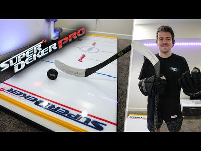 Stick Handling Training with the SuperDeker Hockey Practice Board is an advanced training technique that uses patented lights and sensors to help you become the best hockey stickhandler. 